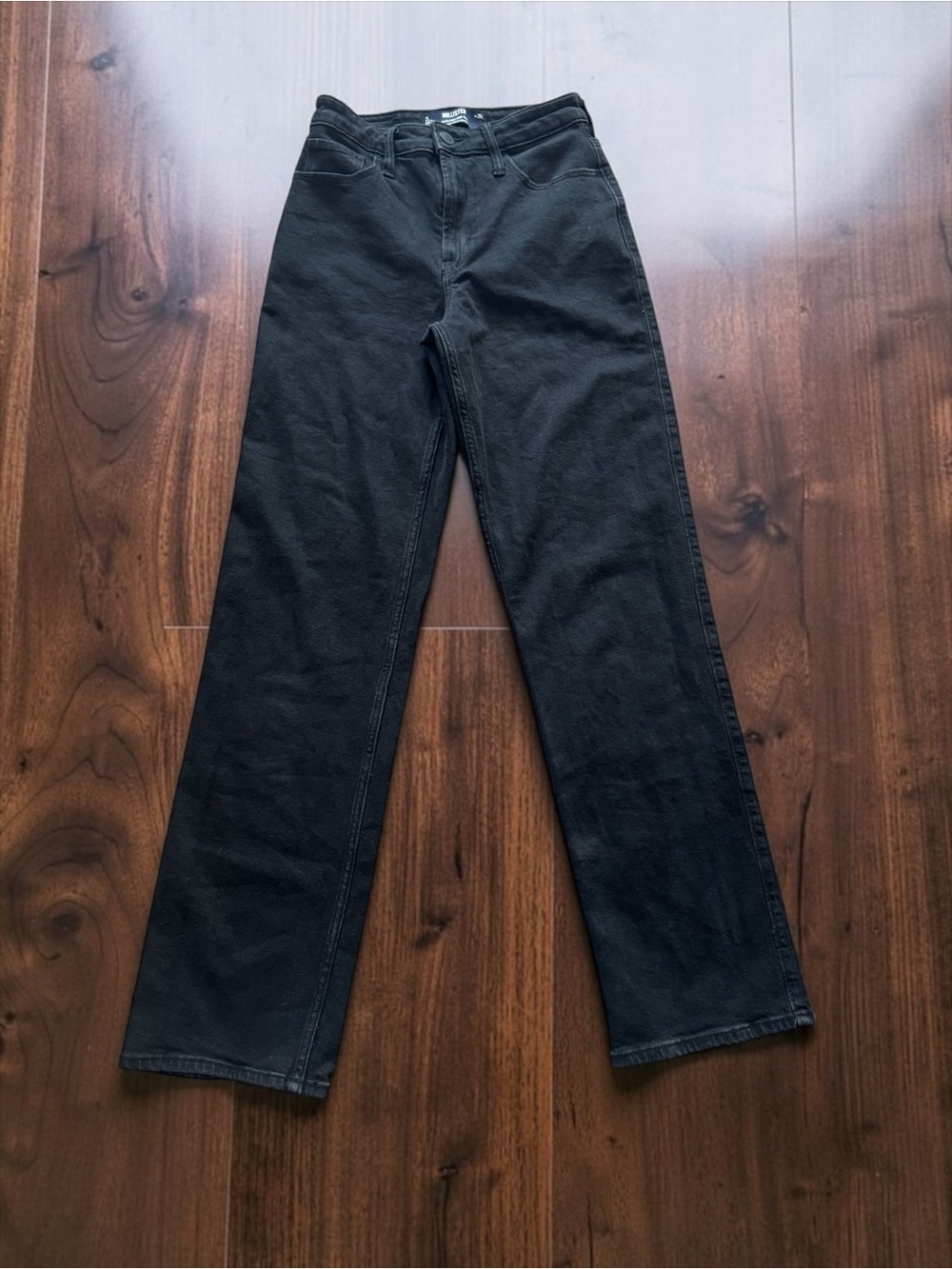 Hollister Ultra High Rise Dad Jeans Women's 2L Black Vintage Stretch